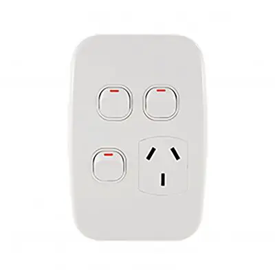 Double Power Point with Dual USB Charger 250V AC 5V 3.1A