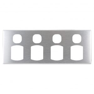 Brushed Aluminium Cover Plate to suit PO410-L and PO410B-L
