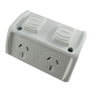 Weatherproof GPO Double Separately Switched 15A 250V AC IP53