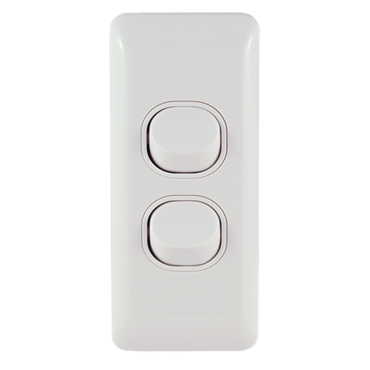 Architrave Switch 2 Gang Architrave Switches, BASIX Series