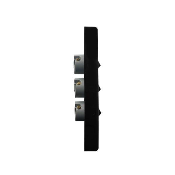 Light Switch 3 Gang - VERTICAL BLACK - Image 4