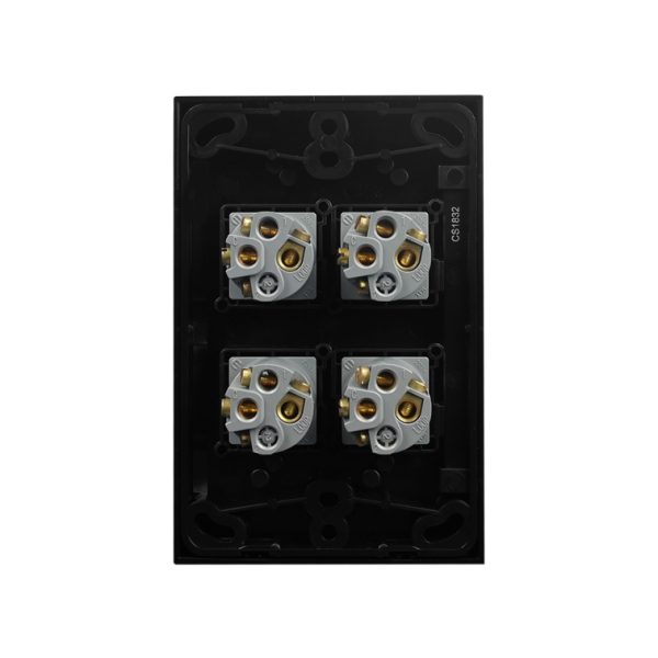 Light Switch 4 Gang - VERTICAL BLACK - Image 5