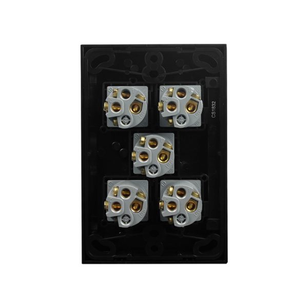 Light Switch 5 Gang - VERTICAL BLACK - Image 5