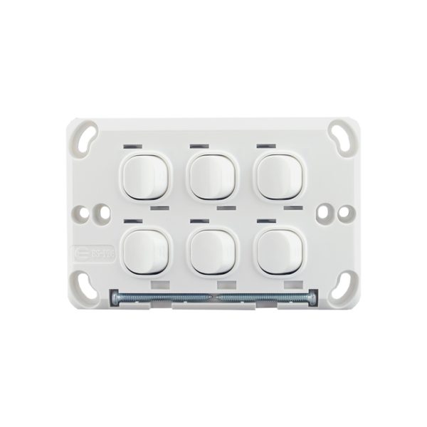 Light Switch 6 Gang - VERTICAL - Image 3