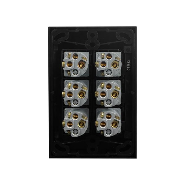 Light Switch 6 Gang - VERTICAL BLACK - Image 5