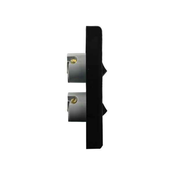 Architrave Switch 2 Gang - BLACK - Image 4