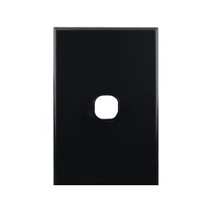 1 Gang Grid Plate BLACK | BASIX S Series
