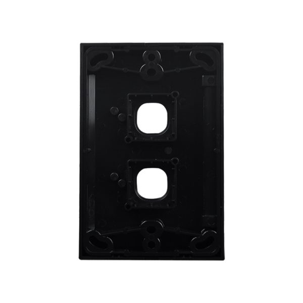 Grid Plate 2 Gang - BLACK - Image 5