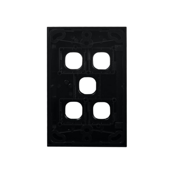 Grid Plate 5 Gang - BLACK - Image 5