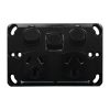 Double Power Point with Extra Switch - BLACK - Image 3