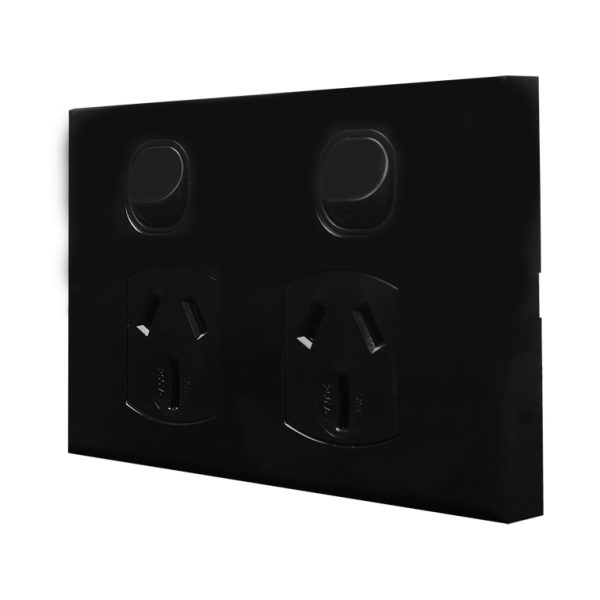 Double Power Point - 15A BLACK - Image 2