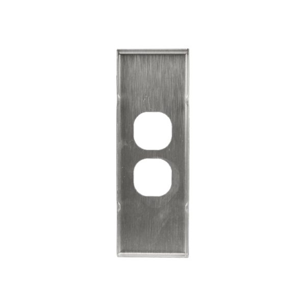 Metal Cover Plate 2 Gang Architrave - Image 4
