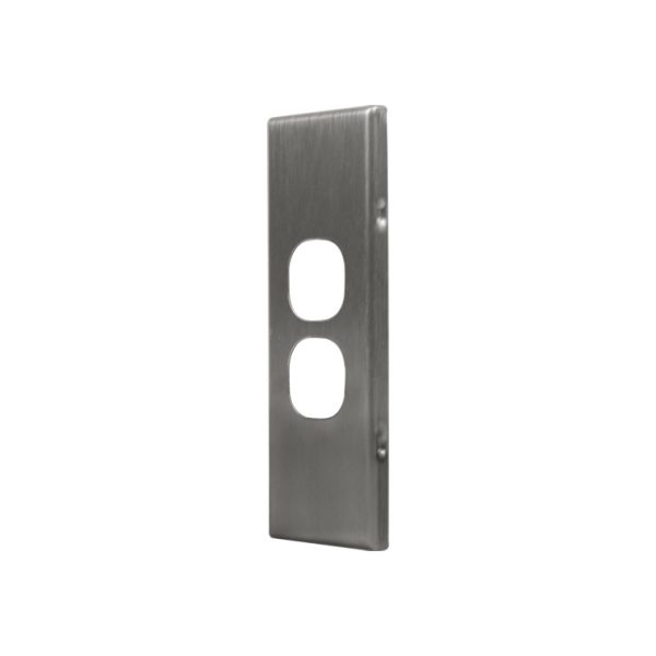Metal Cover Plate 2 Gang Architrave - Image 2