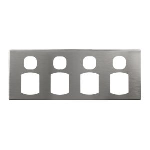 Brushed Aluminium Cover Plate to suit PO410-L and PO410B-L