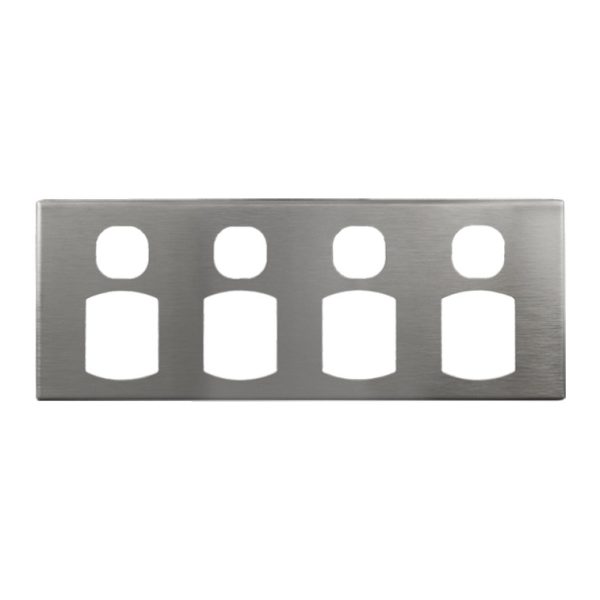 Brushed Aluminium Cover Plate to suit PO410-L and PO410B-L