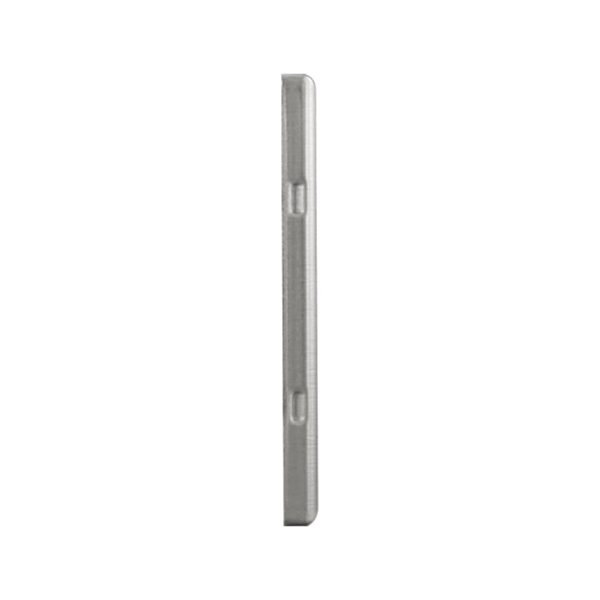 Brushed Aluminium Cover Plate Double GPO GEO - Image 3