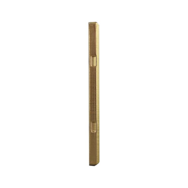 Brushed Brass Cover Plate Single GPO GEO - Image 4