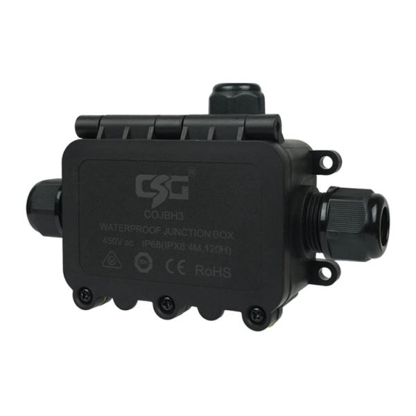 IP68 Junction Box with Terminal Block - 3 Cable Entries - Image 2