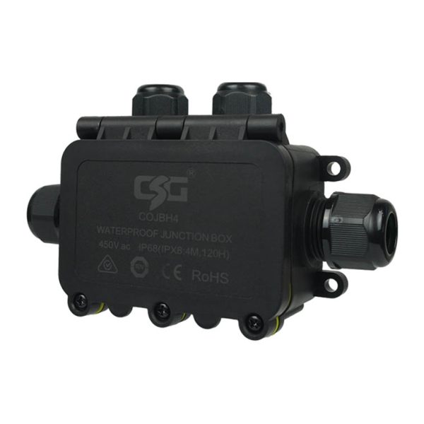 IP68 Junction Box with Terminal Block - 4 Cable Entries - Image 2