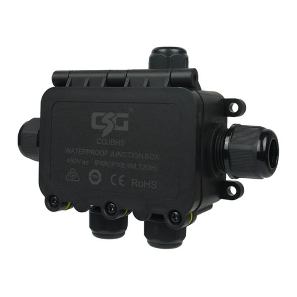 IP68 Junction Box with Terminal Block - 5 Cable Entries - Image 2