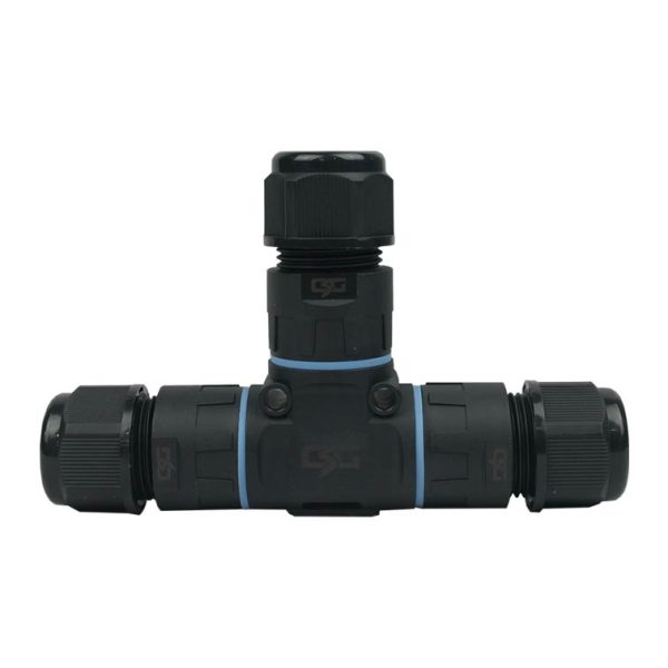 IP68 Waterproof Cable Joiner 3 Terminal 450V 24A T Style