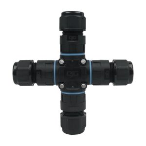 IP68 Waterproof Cable Joiner 3 Terminal 450V 24A X Style