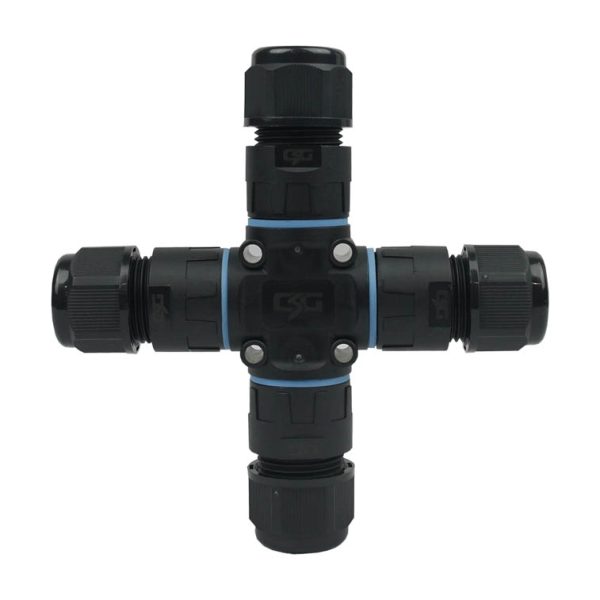 IP68 Waterproof Cable Joiner 3 Terminal 450V 24A X Style