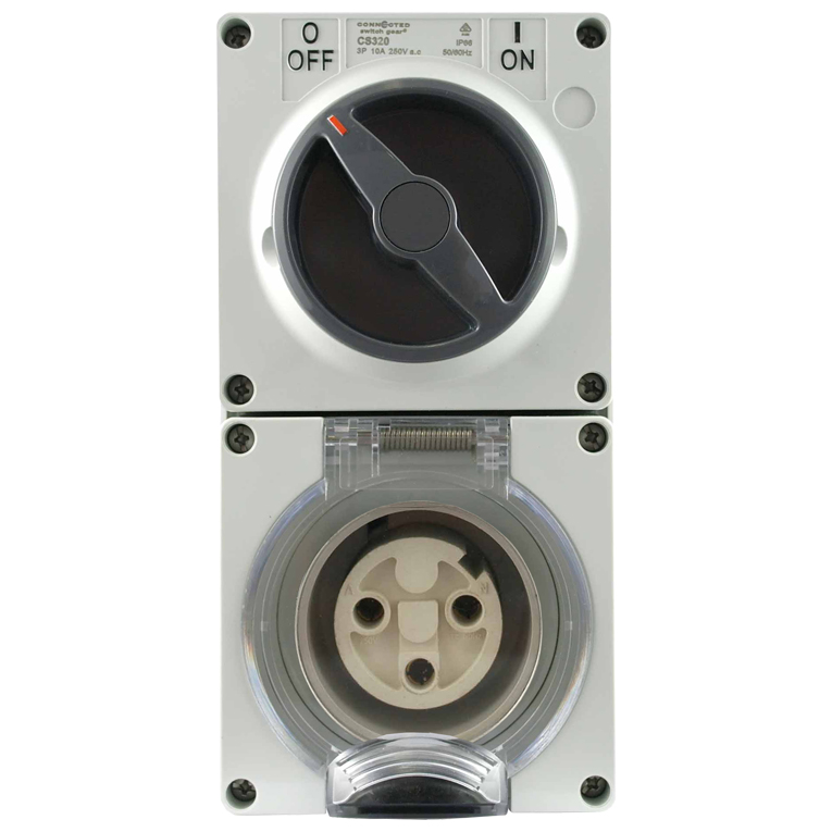 Industrial IP66 Rattings SAA Switched Socket Outlet & PLUG COMBO 3PIN 20AMP 
