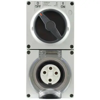 Two Pole Isolator Switch Mini | 2 Pole 20 Amp | Connected Switchgear