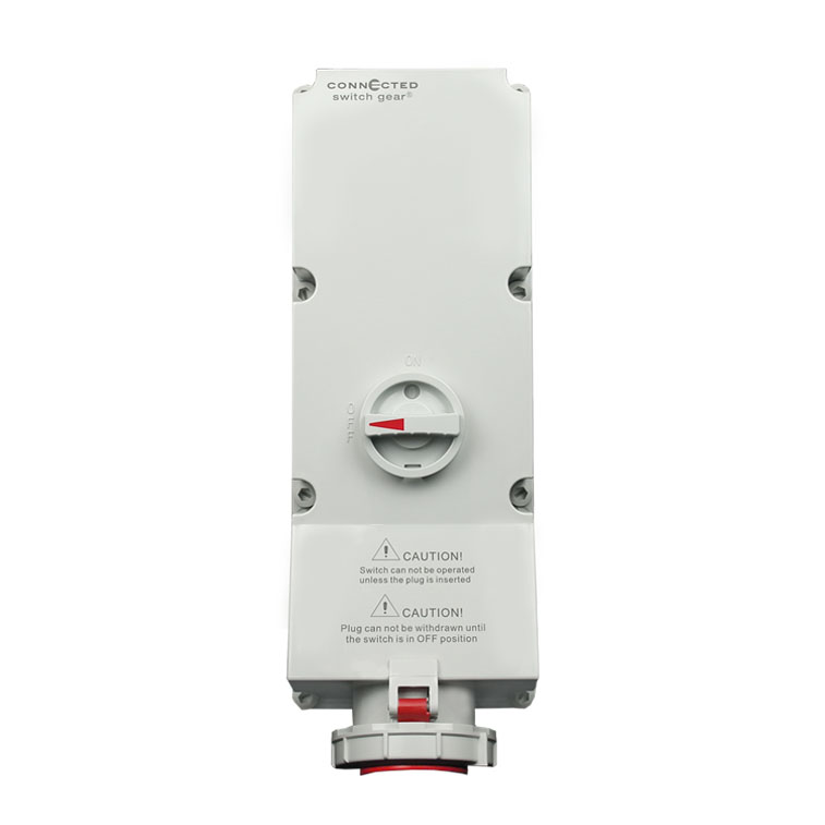 125A Switched Socket Outlet 5 Pin 400V IP67 CEE Form