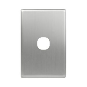 Stainless Steel Cover Plate 1 Gang | Suits BASIX S Series