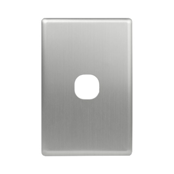 Stainless Steel Cover Plate 1 Gang | Suits BASIX S Series