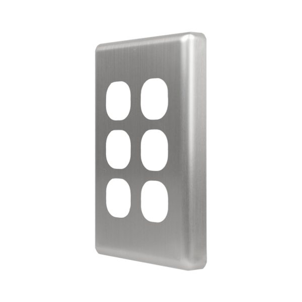 Metal Cover Plate 6 Gang - Image 2
