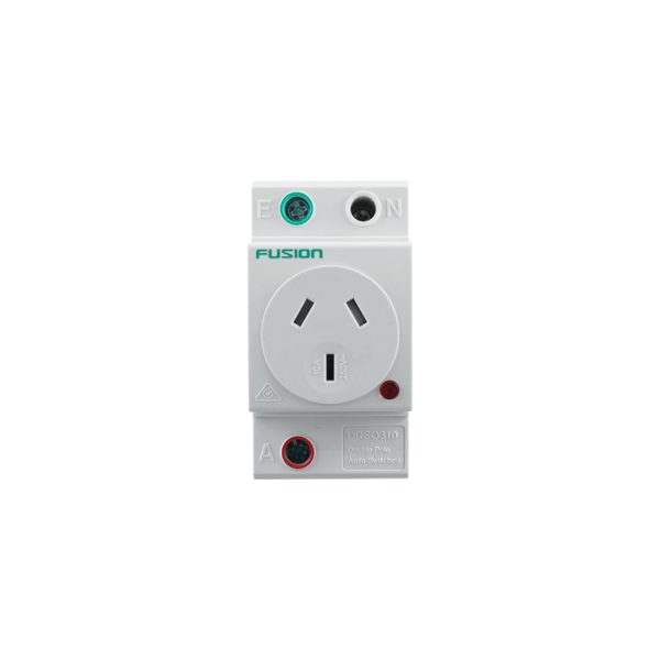 DIN Rail Socket Outlet 240V AC 10A Double Pole