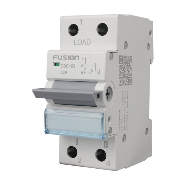 Changeover Switch DIN Rail Mount 1 Pole 230V AC 63A - Image 2