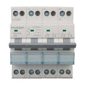 DIN Rail Changeover Switch 4 Pole 400V AC 40A