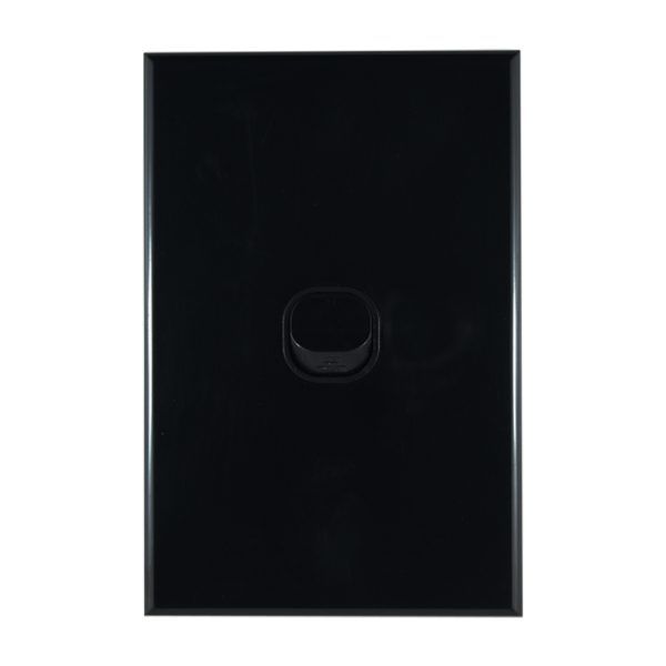 GEO Series 1 Gang Light Switch BLACK 10A 250V AC