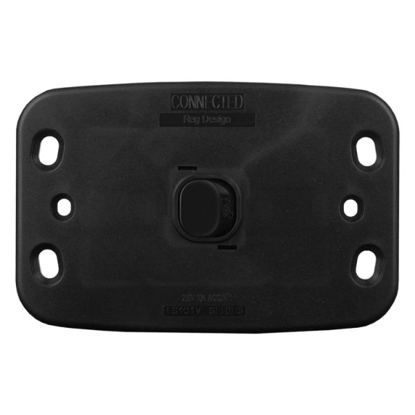 Light Switch 1 Gang - VERTICAL BLACK - Image 3