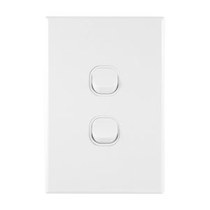 GEO Series 2 Gang Light Switch 10A 250V AC