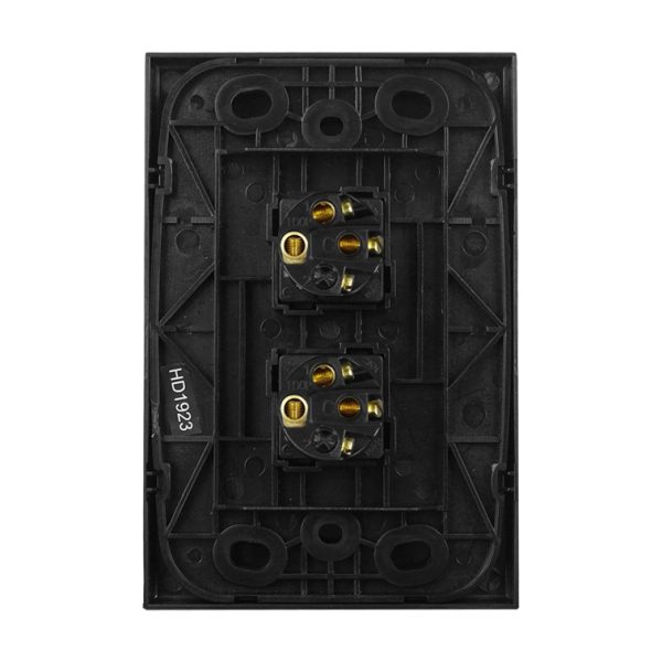2 Gang Wall Switch Vertical Black GEO - Image 5