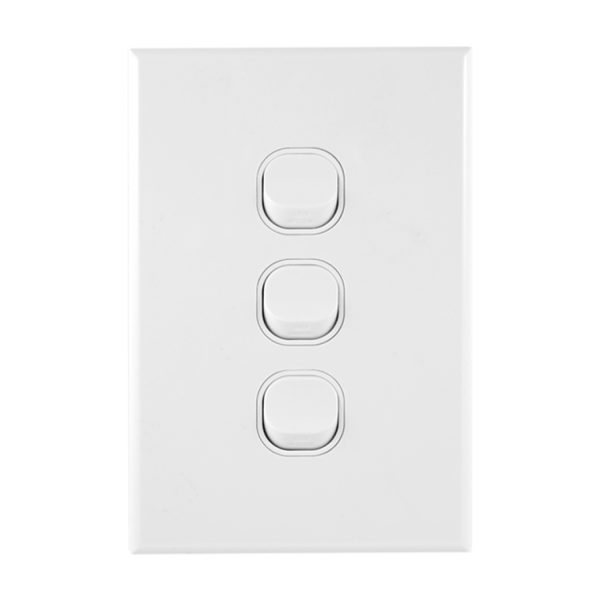 GEO Series 3 Gang Light Switch 10A 250V AC