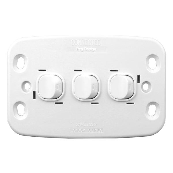 Light Switch 3 Gang - VERTICAL - Image 3