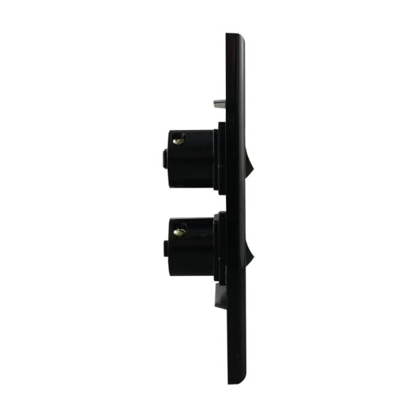 Light Switch 4 Gang - VERTICAL BLACK - Image 4