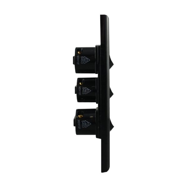Light Switch 5 Gang - VERTICAL BLACK - Image 4