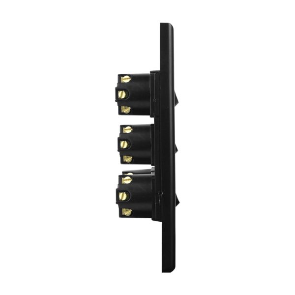 Light Switch 5 Gang - MATTE BLACK VERTICAL - Image 4