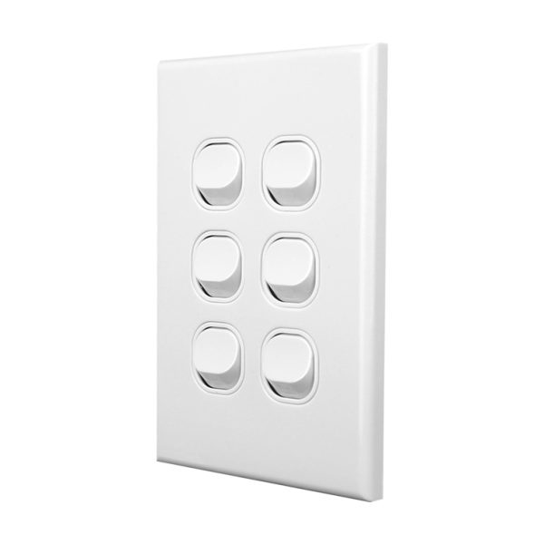 Light Switch 6 Gang - VERTICAL - Image 2