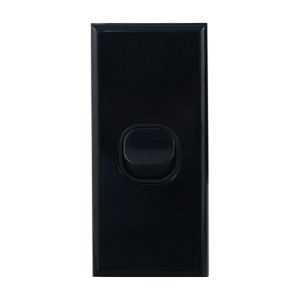 1 Gang Architrave Switch 10A 240V AC BLACK