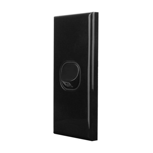 Architrave Switch 1 Gang BLACK - Image 2