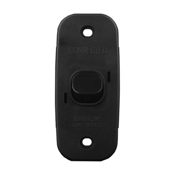 Architrave Switch 1 Gang BLACK - Image 3