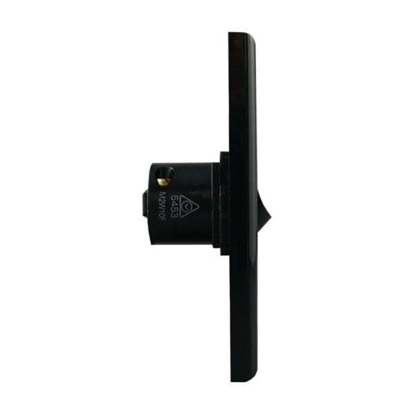 Architrave Switch 1 Gang BLACK - Image 4